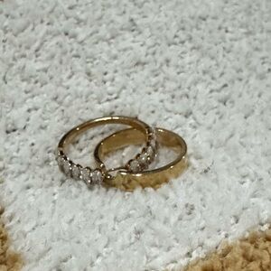 Low Profile Wedding Band Set